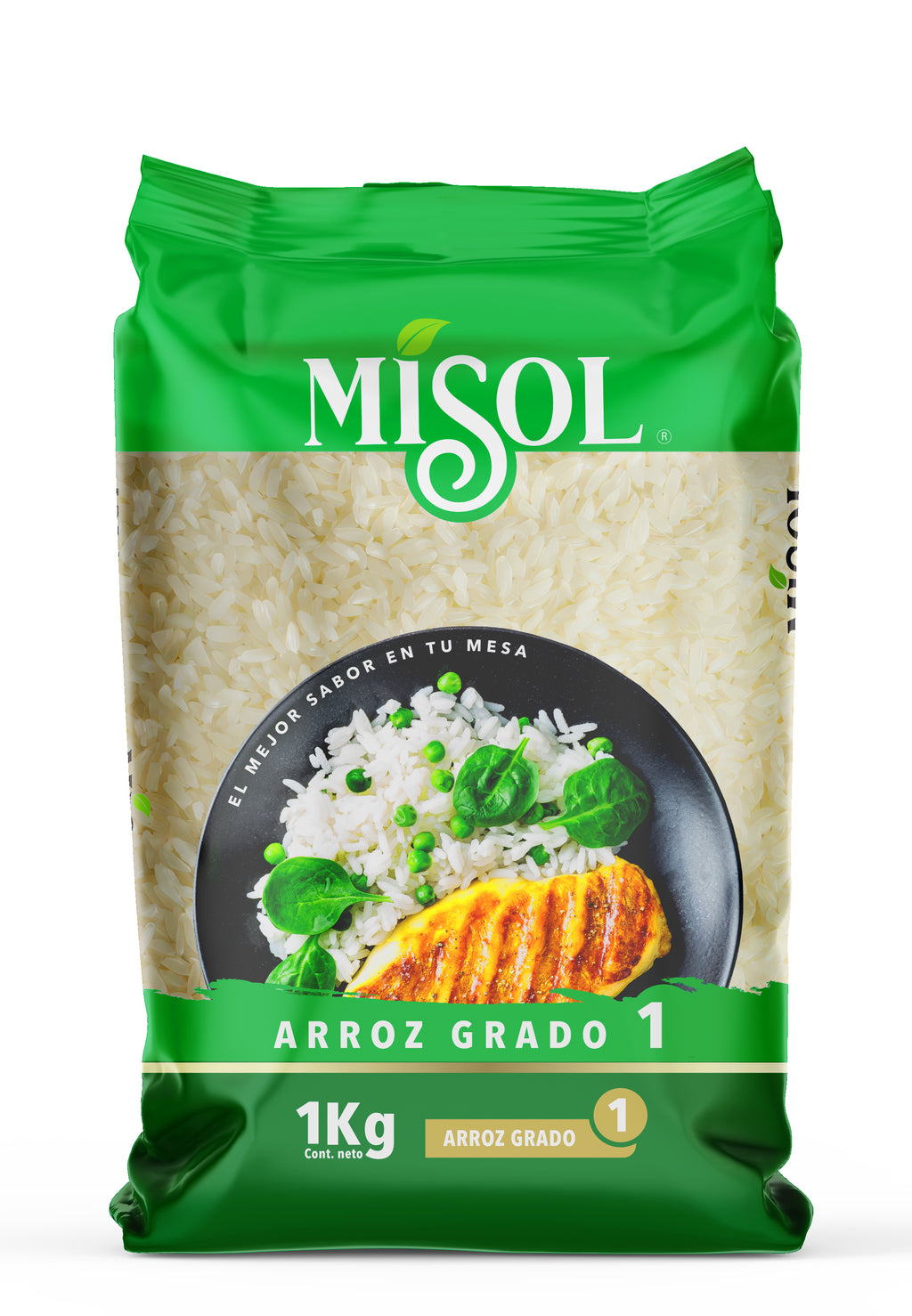 Arroz Grado 1 Misol 1kg — Manga 10 unidades