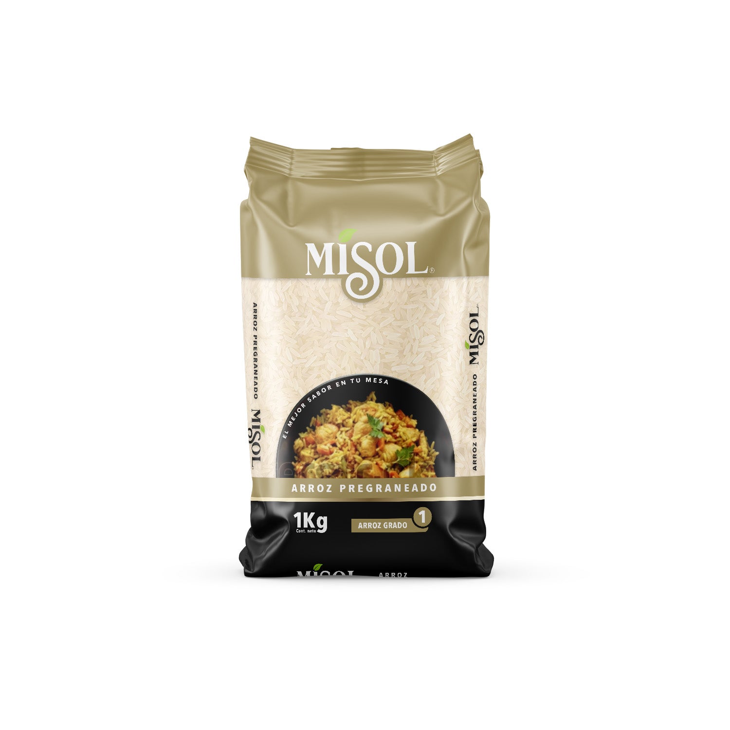 Arroz Pregraneado Misol 1kg — Manga 10 unidades