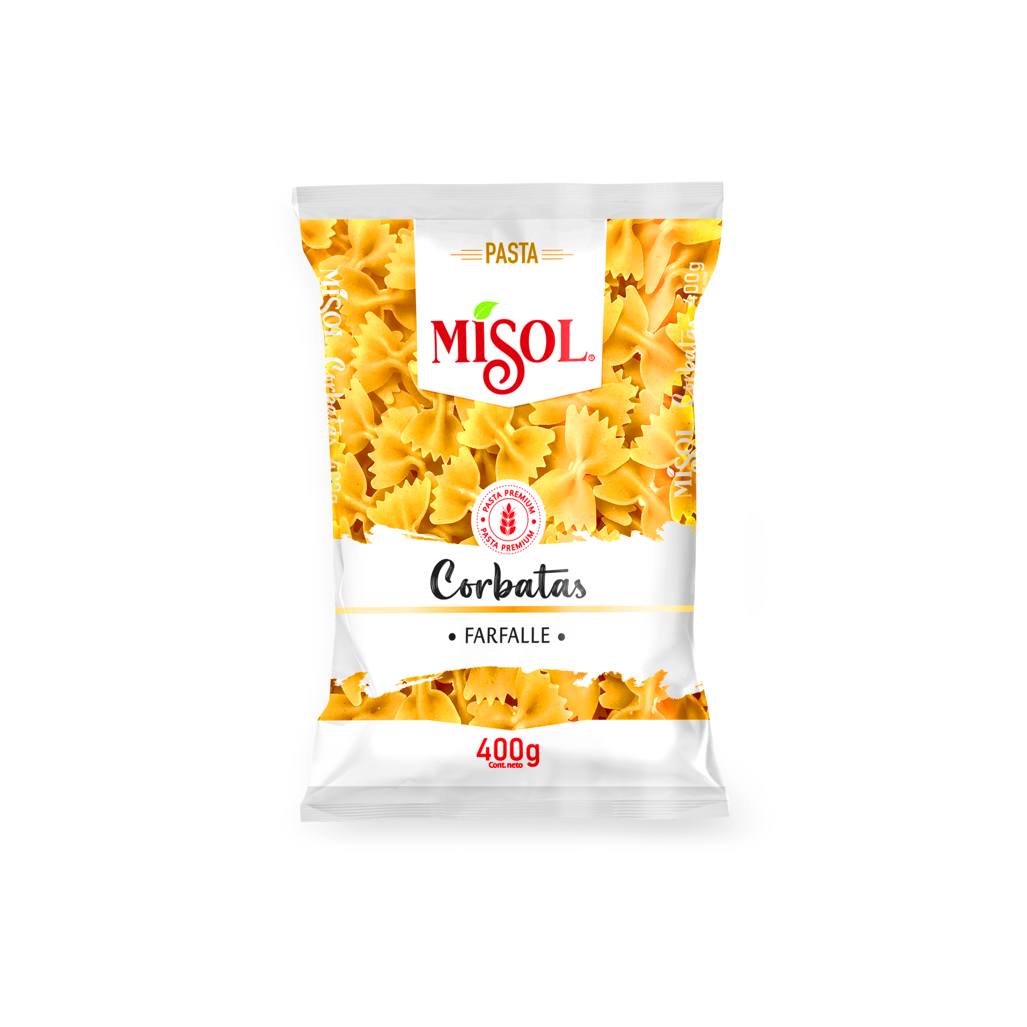 Corbatas Misol 400g — Caja 20 unidades