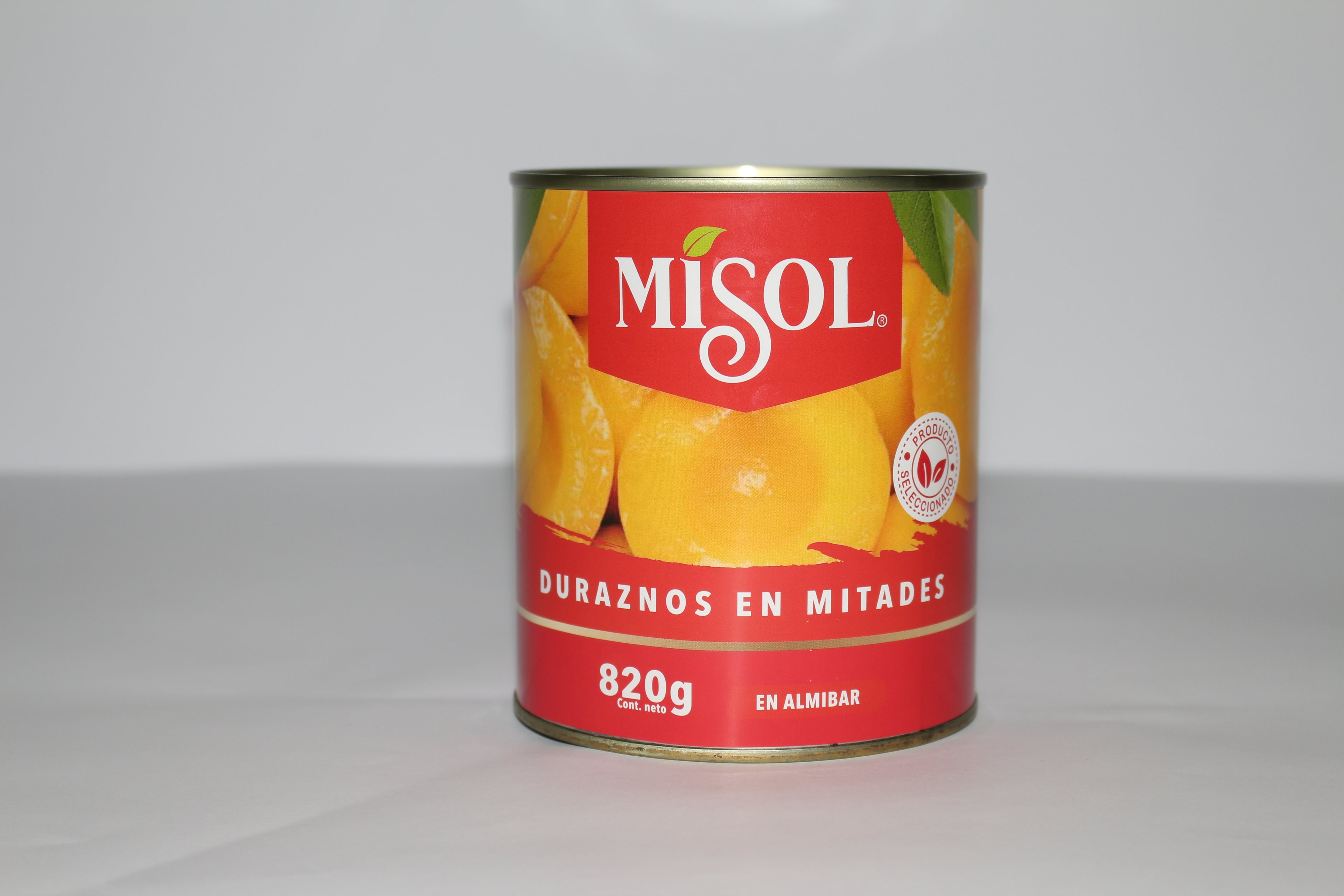 Durazno en Cubitos Misol 820g — Caja 12 unidades