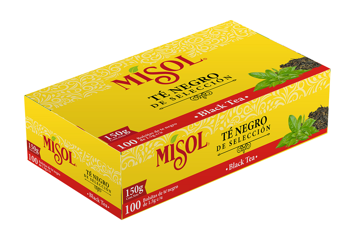 Té Negro Misol — 100 bolsitas (Caja 12 unidades)