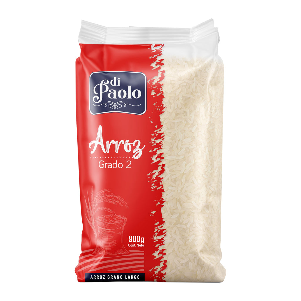 Bolsa de arroz grado 2 Di Paolo 900g — venta mayorista Irurzun
