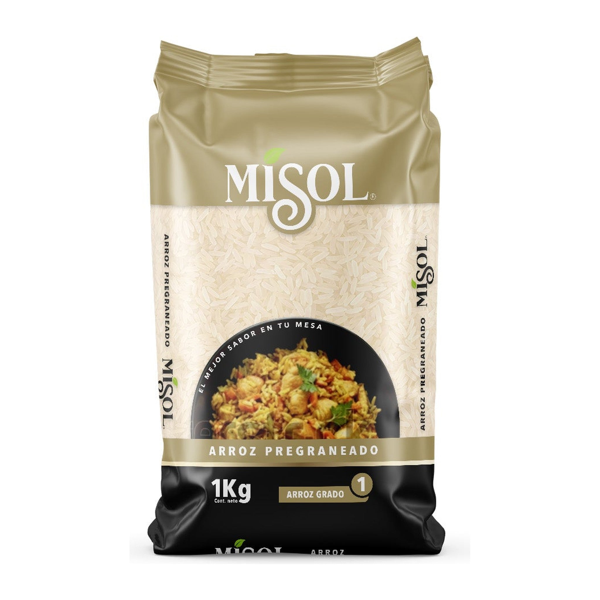 Arroz Pregraneado Misol 1kg — Manga 10 unidades