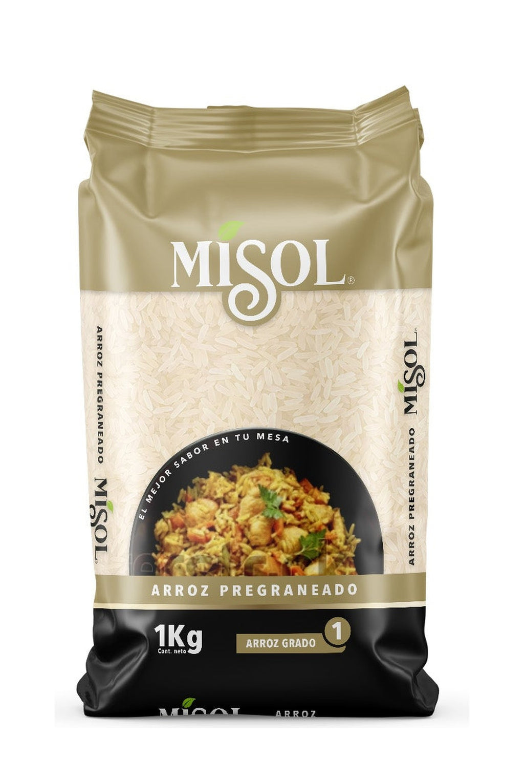 Arroz Pregraneado Misol 1kg — Manga 10 unidades