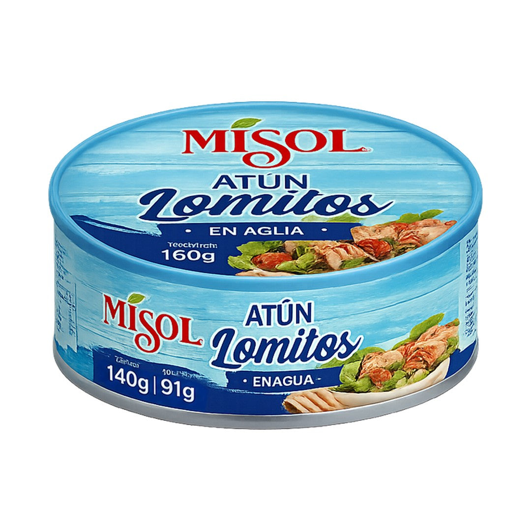 Atún al Agua Misol 140g — Caja 24 unidades