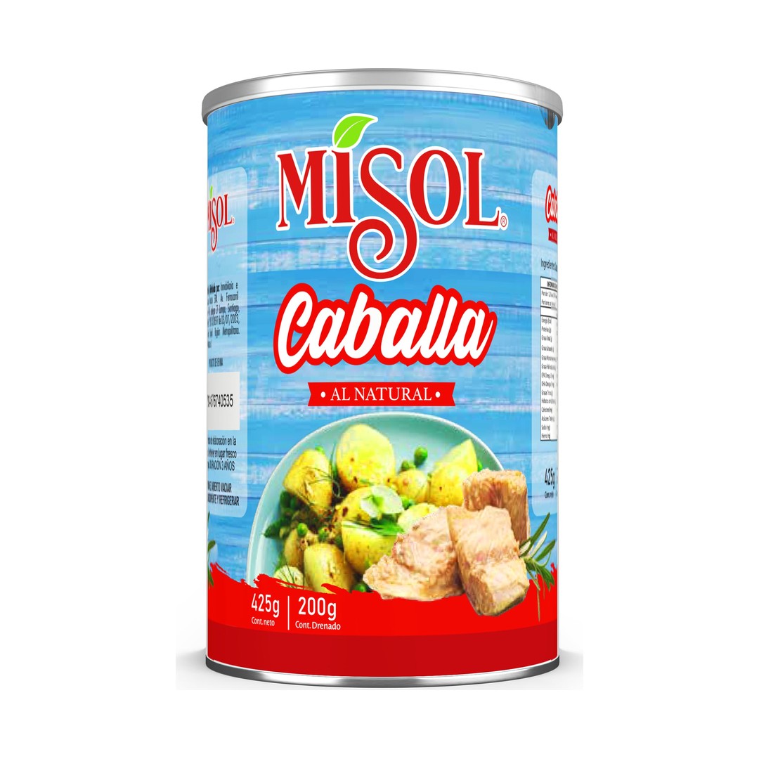 Caballa Misol 425g — Caja 24 unidades
