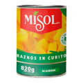 Durazno en Cubitos Misol 820g — Caja 12 unidades