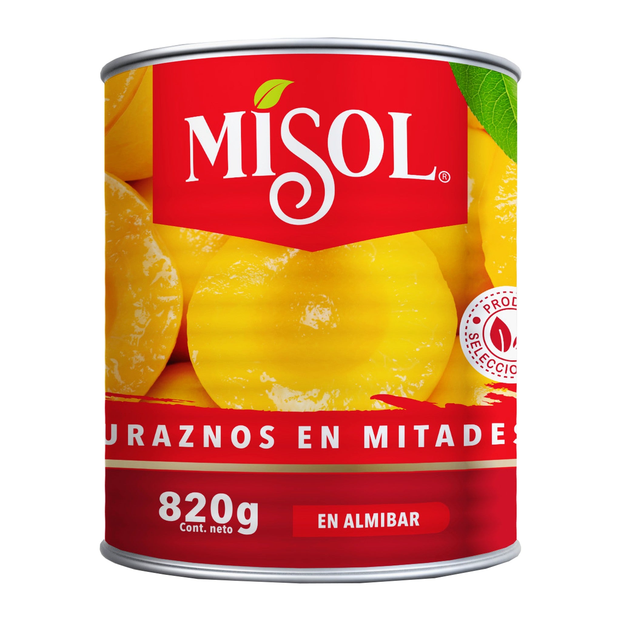 Durazno en Mitades Misol 820g — Caja 12 unidades