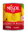 Durazno en Mitades Misol 820g — Caja 12 unidades