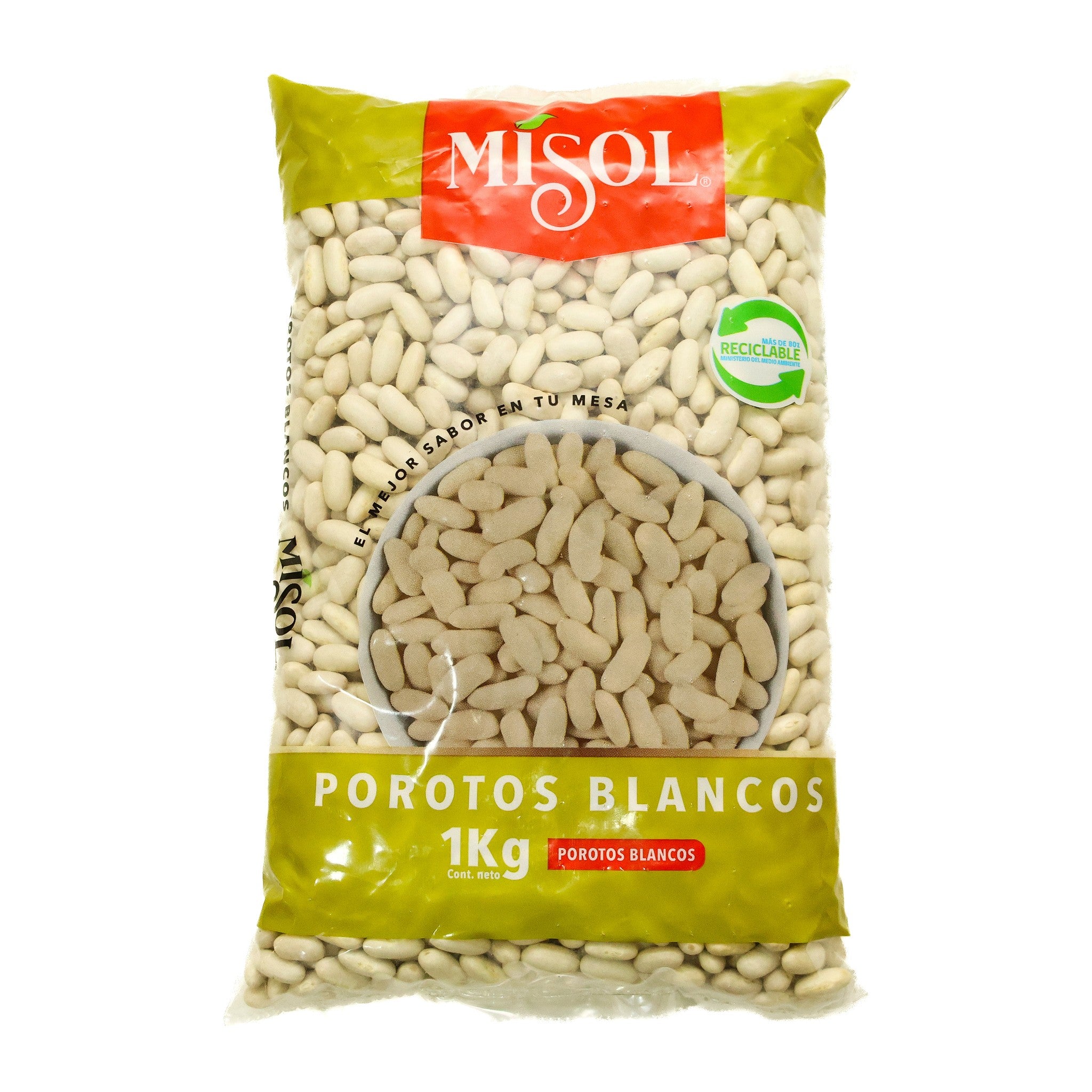 Bolsa de poroto blanco Misol 1kg — distribución mayorista Irurzun