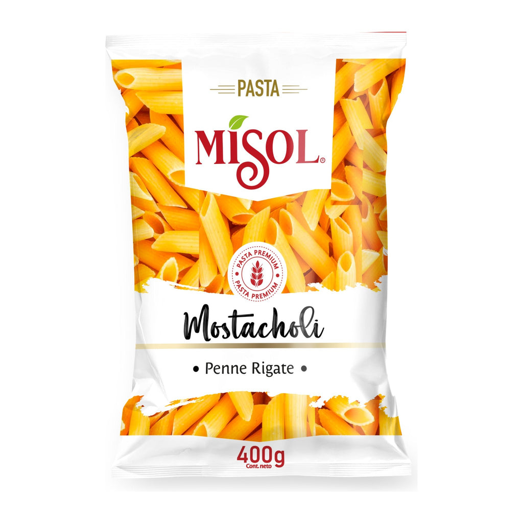 Bolsa de pasta mostacholi Misol 400g — distribución mayorista Irurzun