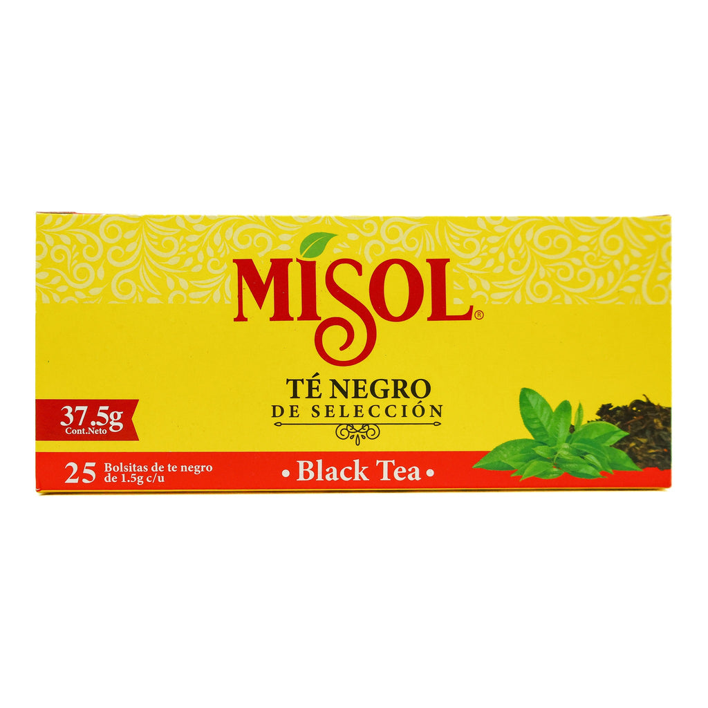Caja de té negro Misol 25 bolsitas 37,5g — distribución mayorista Irurzun
