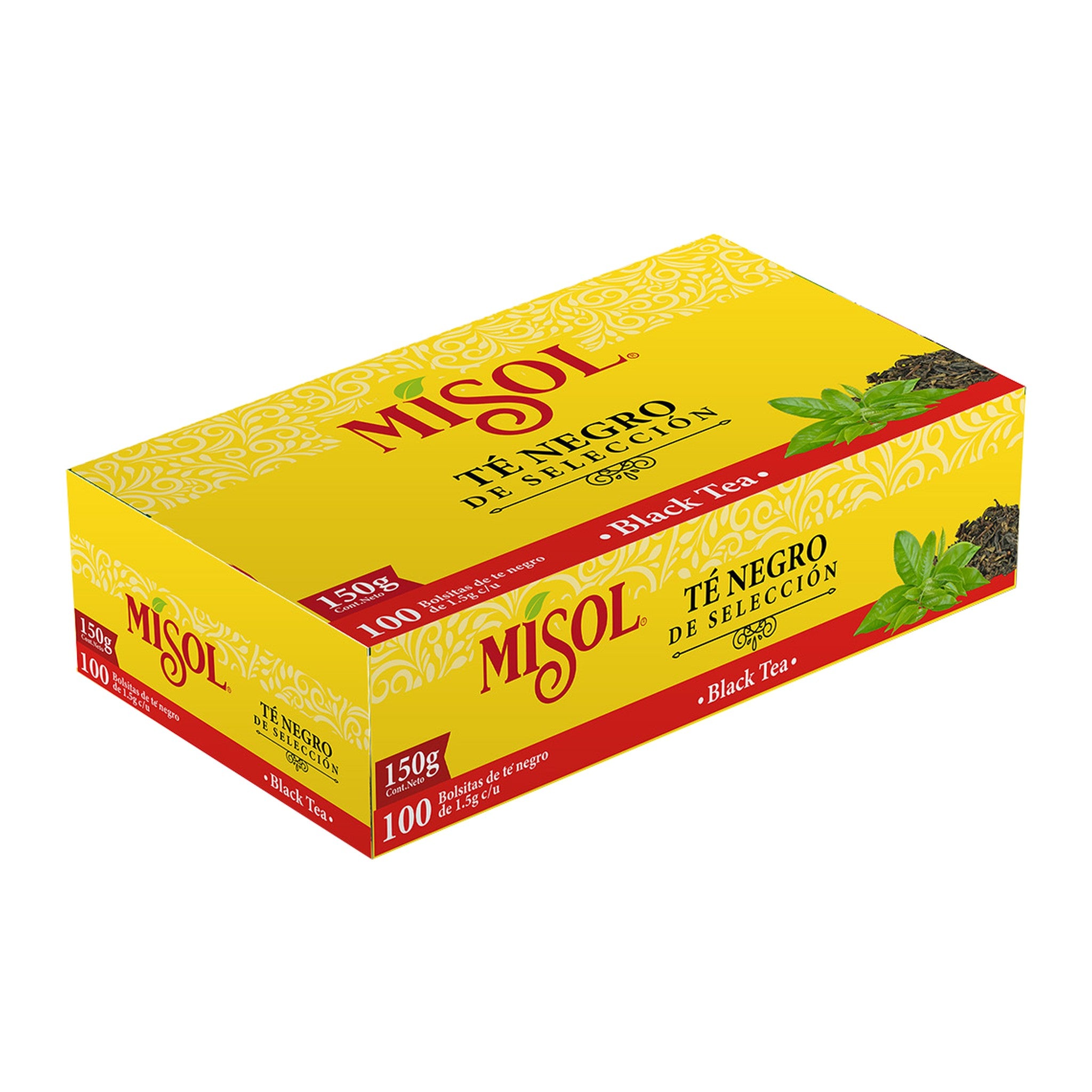 Té Negro Misol — 100 bolsitas (Caja 12 unidades)