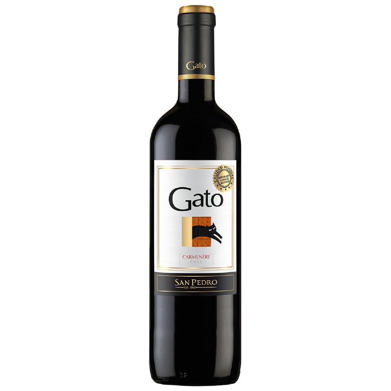 Imagen de 1 Vino Gato Carmenere Viña San Pedro 700 cc incluido en Canasta Atacama Irurzun