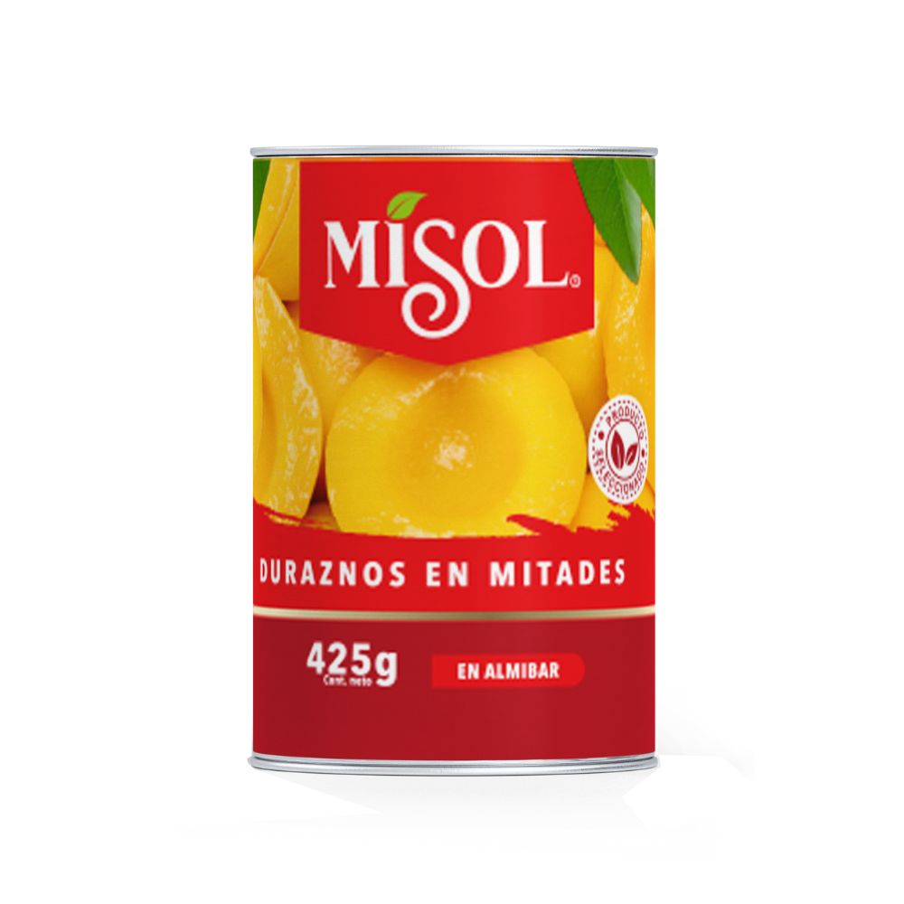 Imagen de 1 Durazno en Mitades Misol 425 gr incluido en Canasta Desierto Florido Irurzun