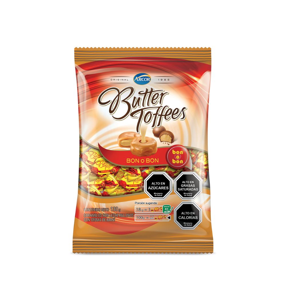 Imagen de 1 Caramelo Arcor Butter Toffee sabor Bon o Bon 130 g incluido en Canasta Patagonia Irurzun