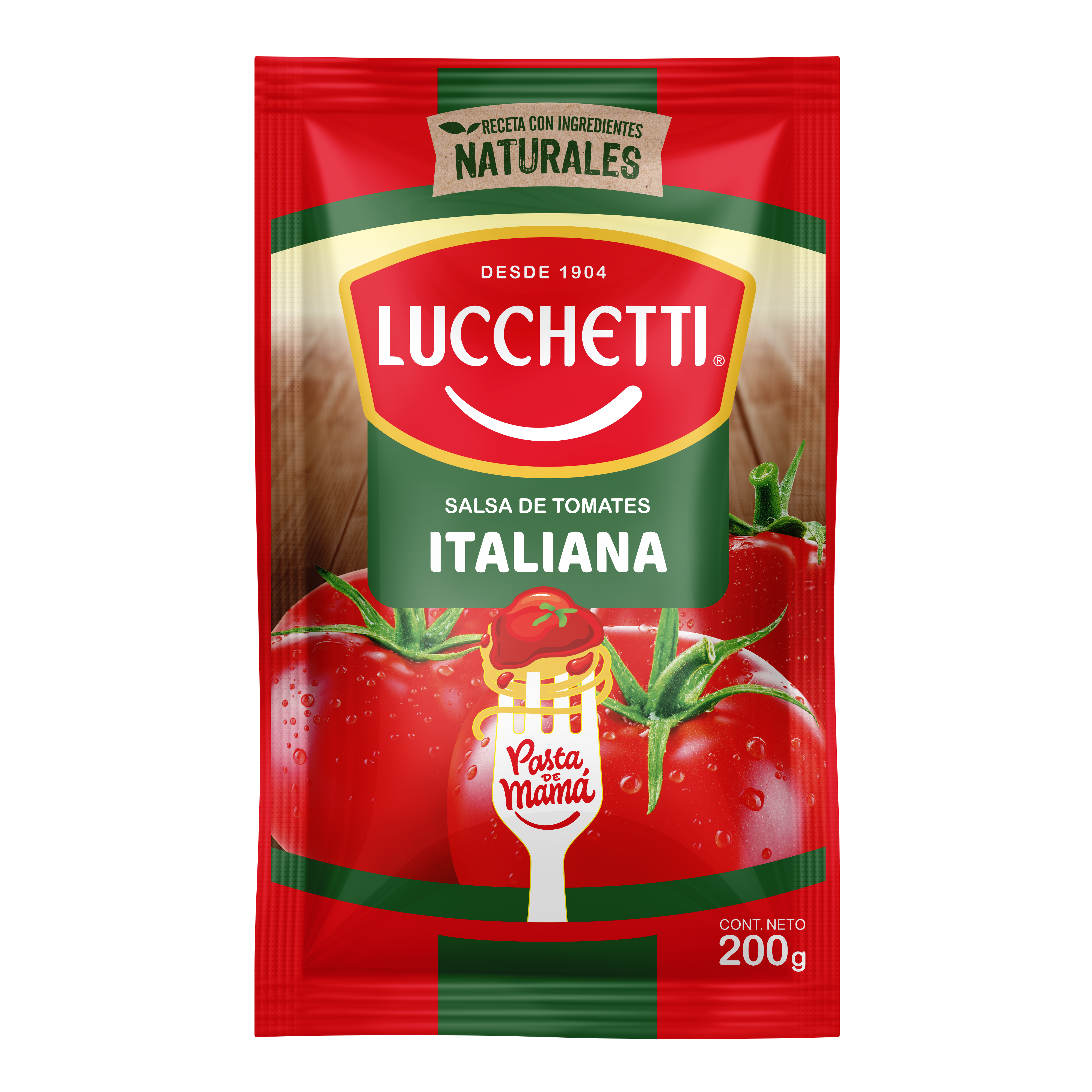 Imagen de 2 Salsa Lucchetti Italiana Doypack 200 gr incluido en Canasta Patagonia Irurzun