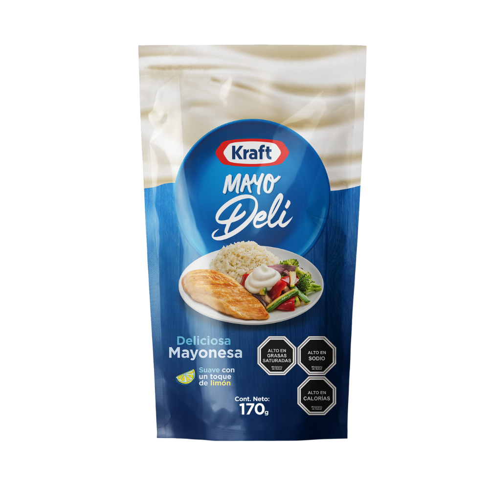 Imagen de 1 Mayonesa Deli Kraft Doypack 170 gr incluido en Canasta Rapanui Irurzun